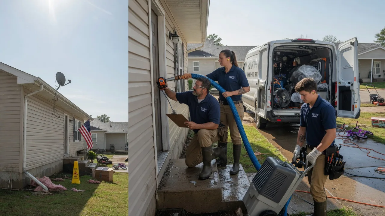 Ceiling Water Damage Restoration in Bowie, TX near me